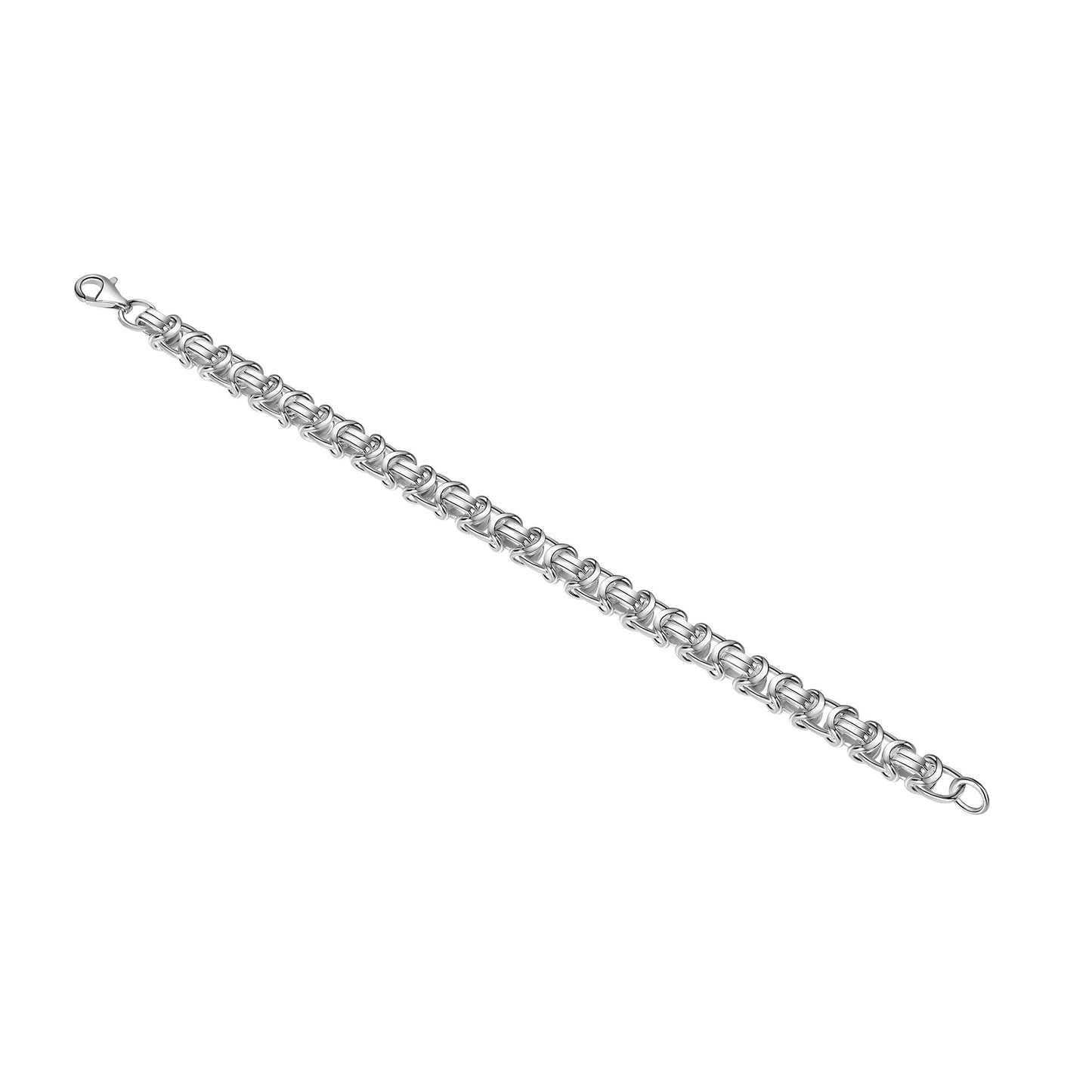 Armband 925/- Sterling Silber weiß Etruskerarmband 21 cm