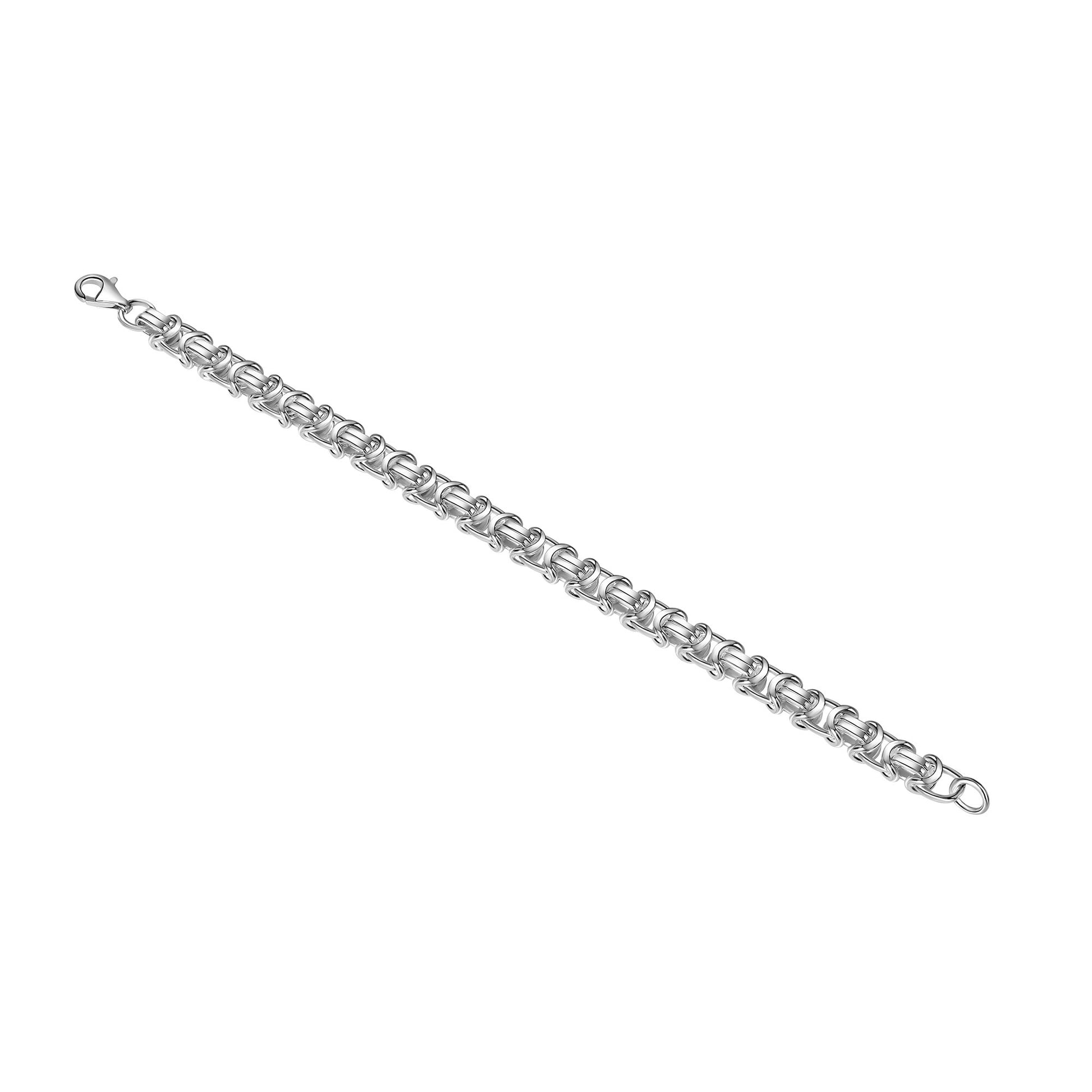 Armband 925/- Sterling Silber weiß Etruskerarmband 23 cm
