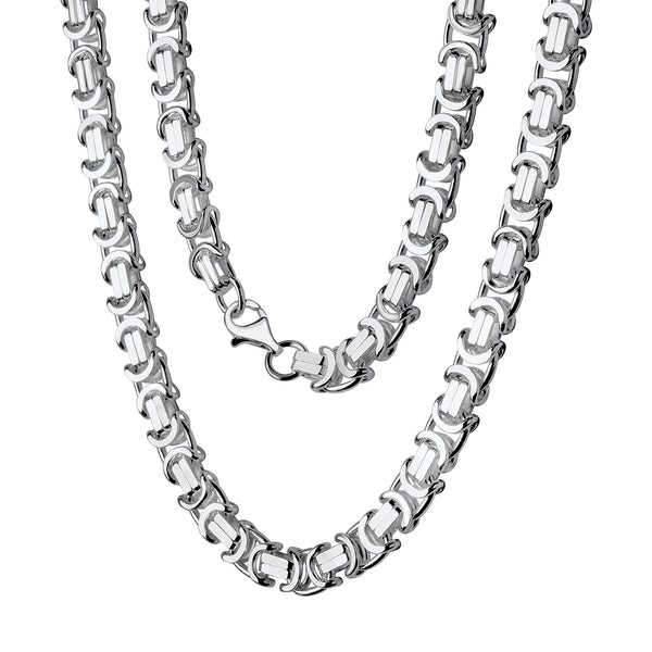Collier 925/- Sterling Silber weiß Etruskerkette 50 cm