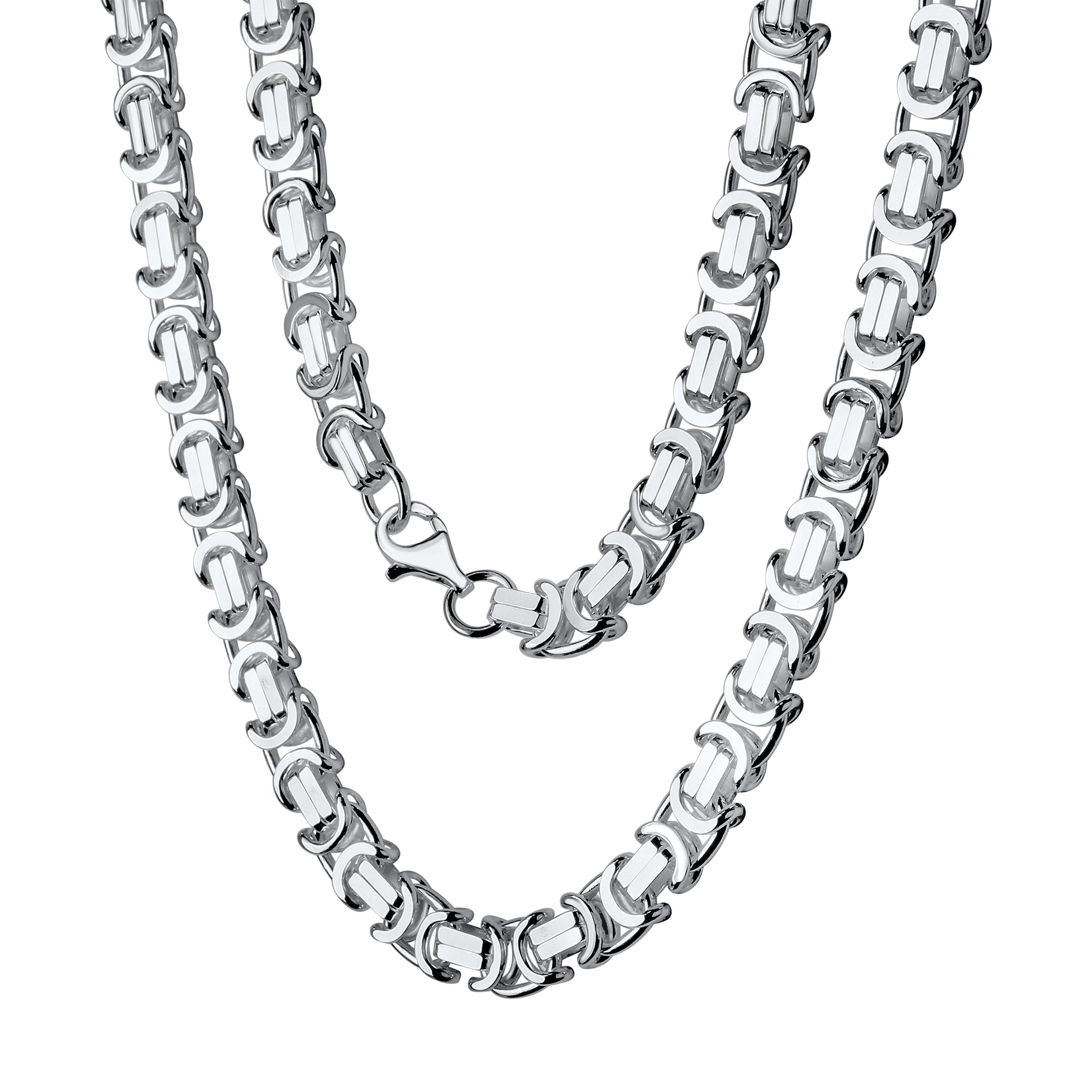 Collier 925/- Sterling Silber weiß Etruskerkette 55 cm