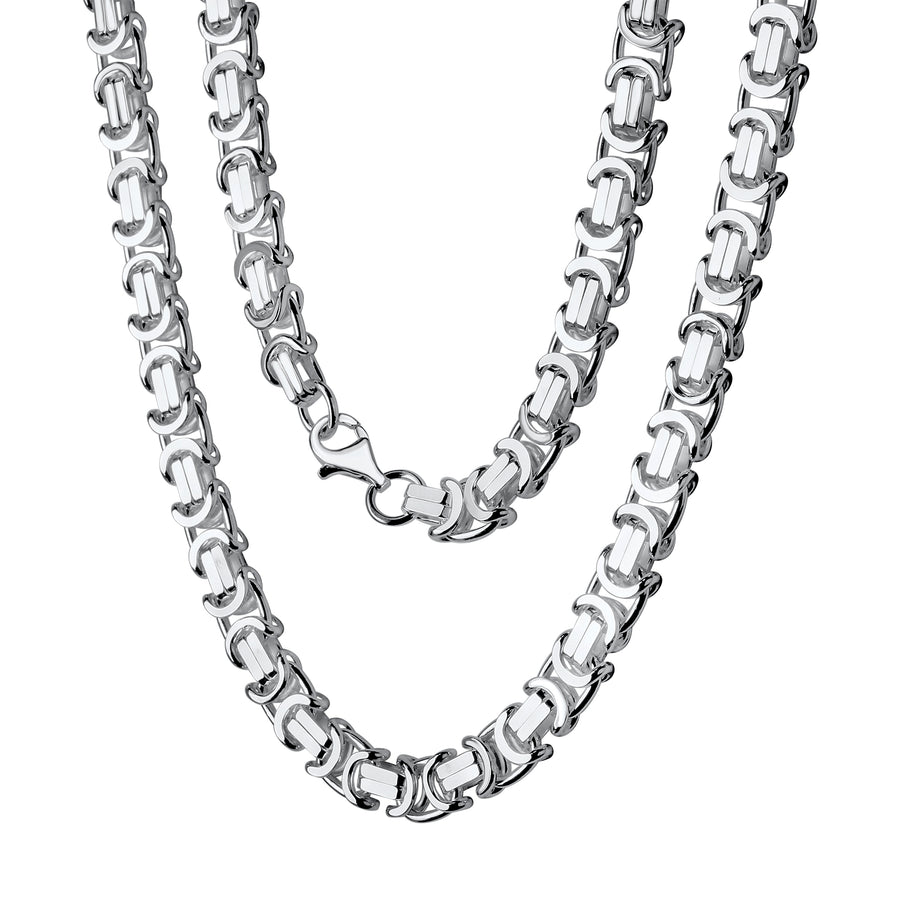 Collier 925/- Sterling Silber weiß Etruskerkette