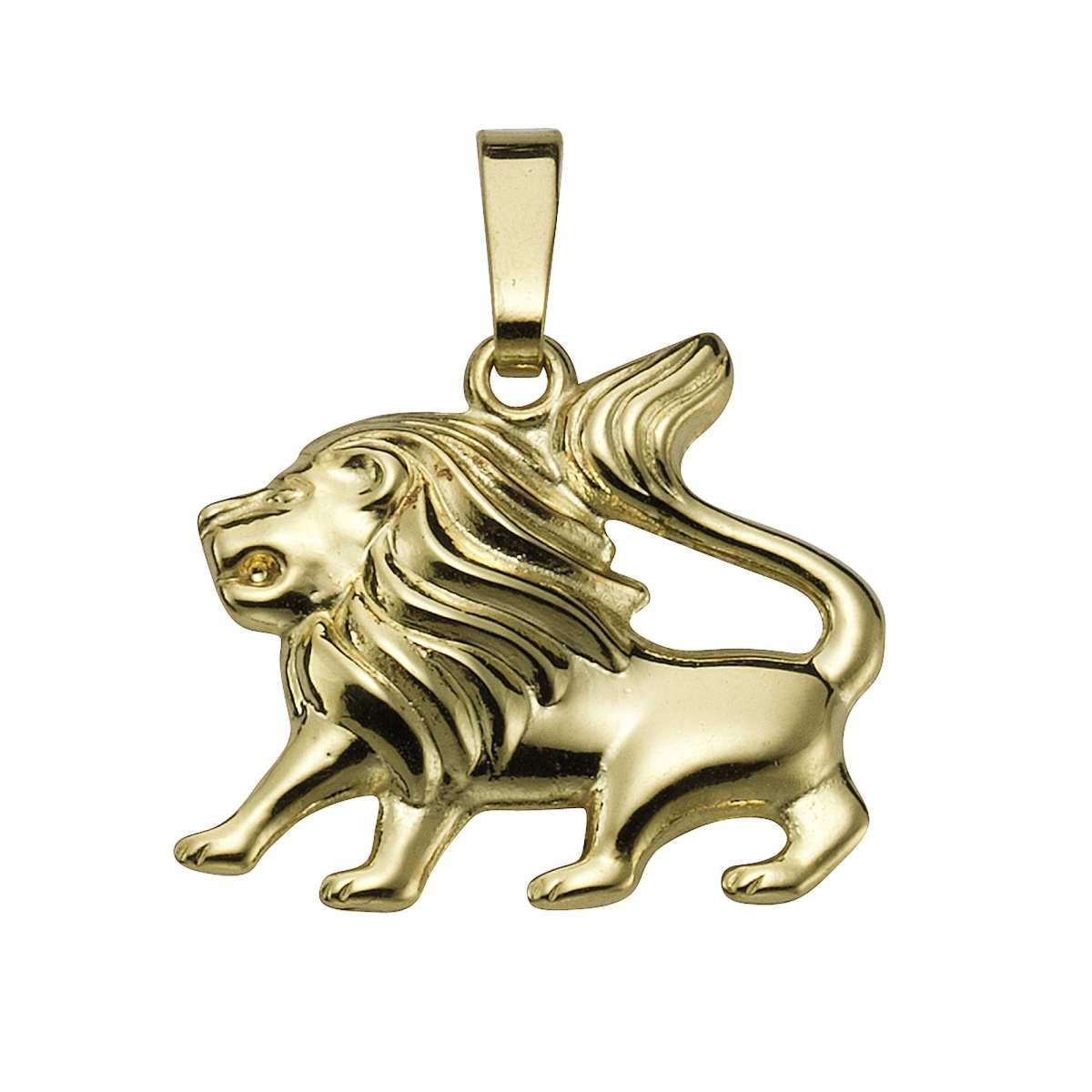 Pendant lion 585/- yellow gold shiny