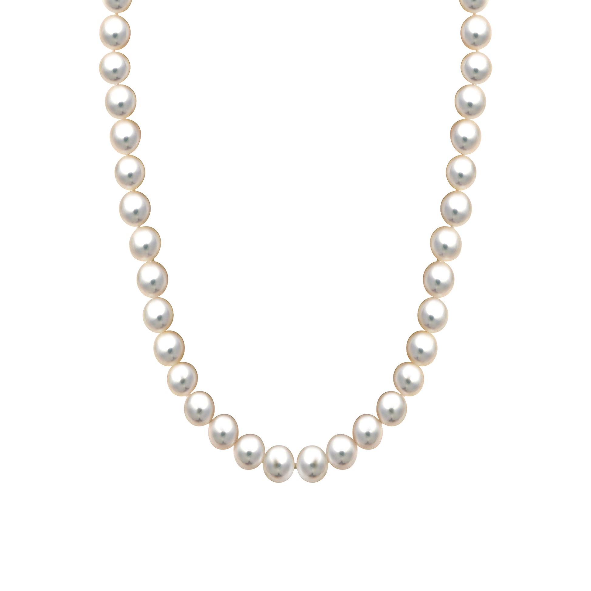 Collier 375/- Gelbgold Süßwasserzuchtperle 6,5-7mm