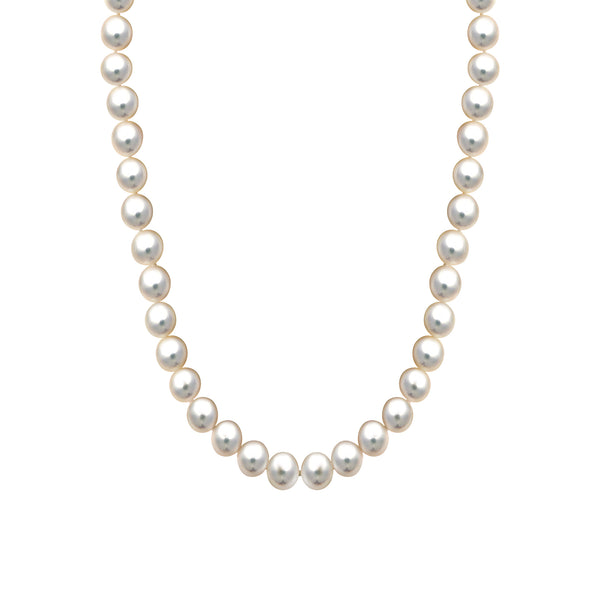 Collier 375/- Gelbgold Süßwasserzuchtperle 6,5-7mm