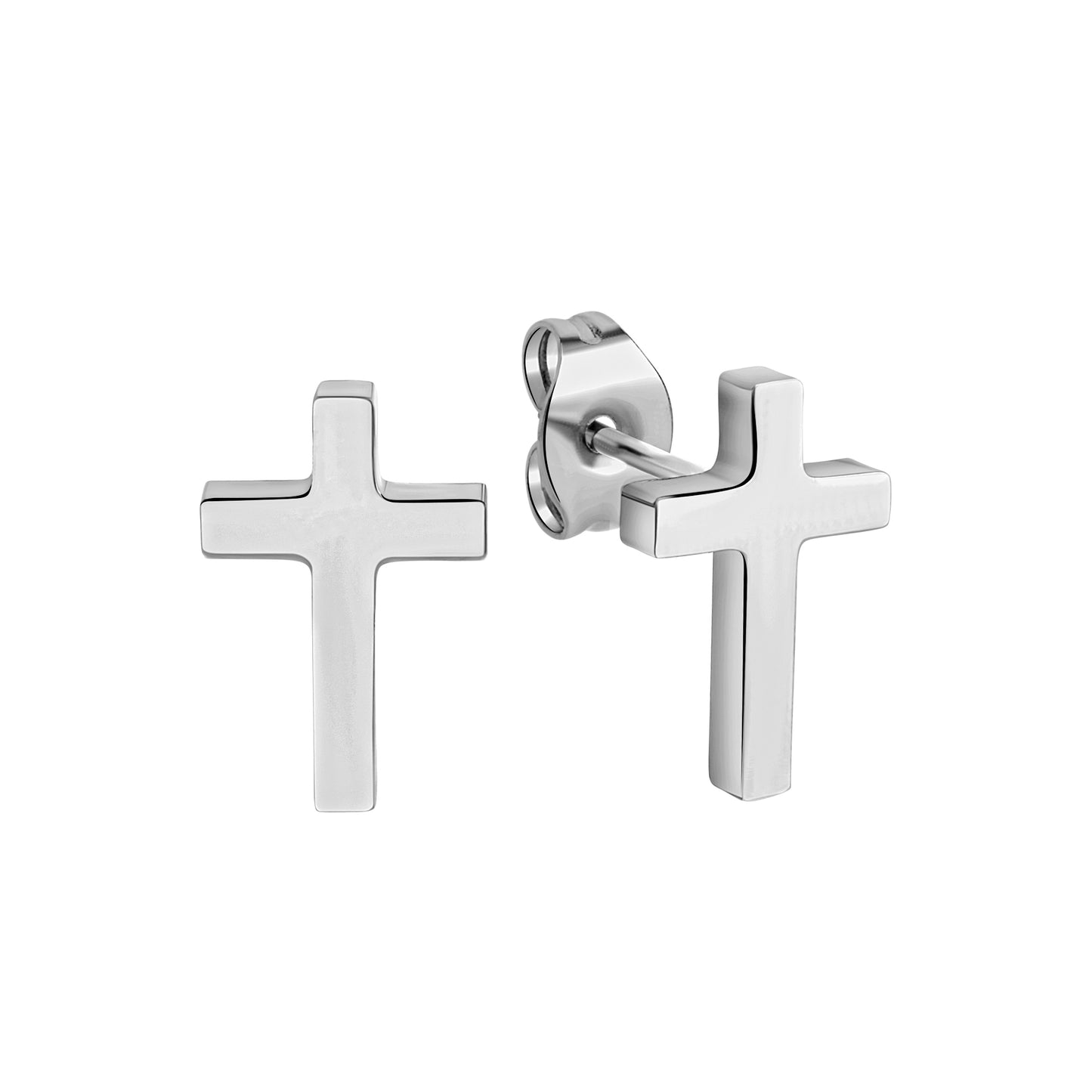 Ohrstecker Edelstahl Motiv Kreuz
