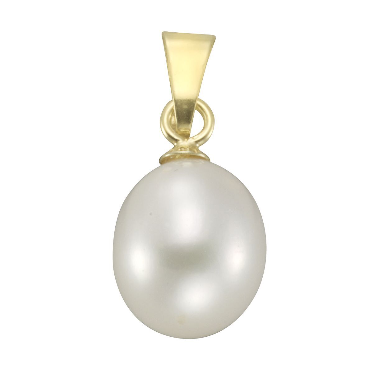 Anhänger 375/- Gelbgold Süßwasserzuchtperle 8-9mm