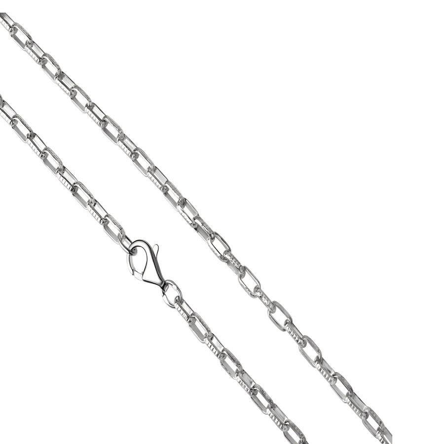 Collier 925/- Sterling Silber weiß Gliederkette