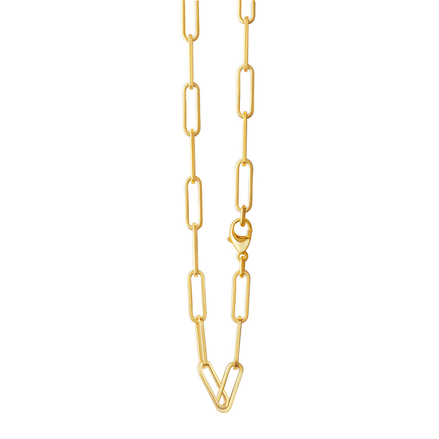 Collier 925/- Sterling Silber vergoldet Gliederkette