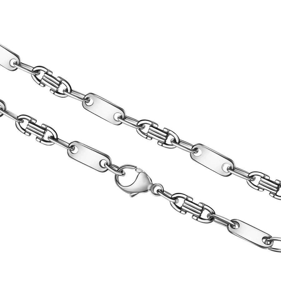 Collier 925/- Sterling Silber weiß Fantasiekette