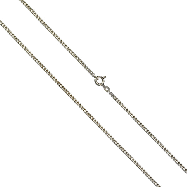 Kette 925/-Sterling Silber Panzerkette diamantiert rhodiniert 70 cm