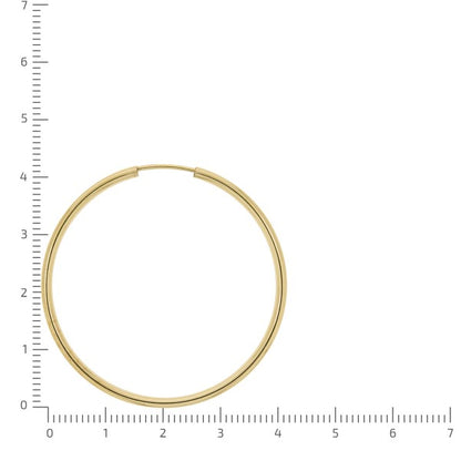 Creolen 333/- Gelbgold glänzend 40 mm