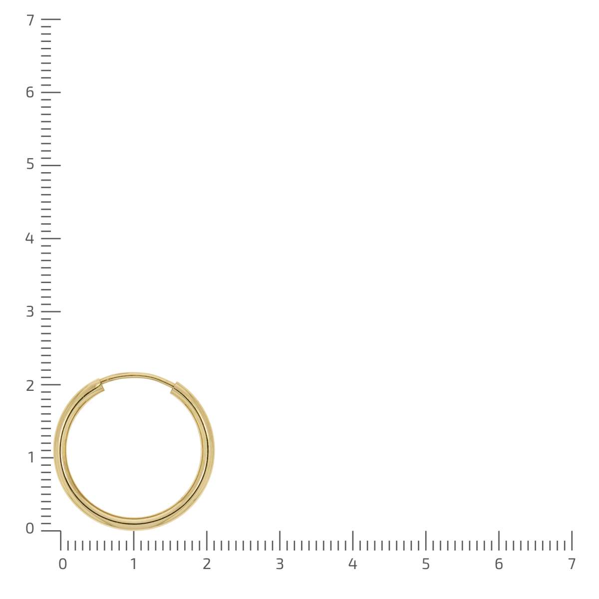 Creolen 333/- Gelbgold glänzend 20 mm