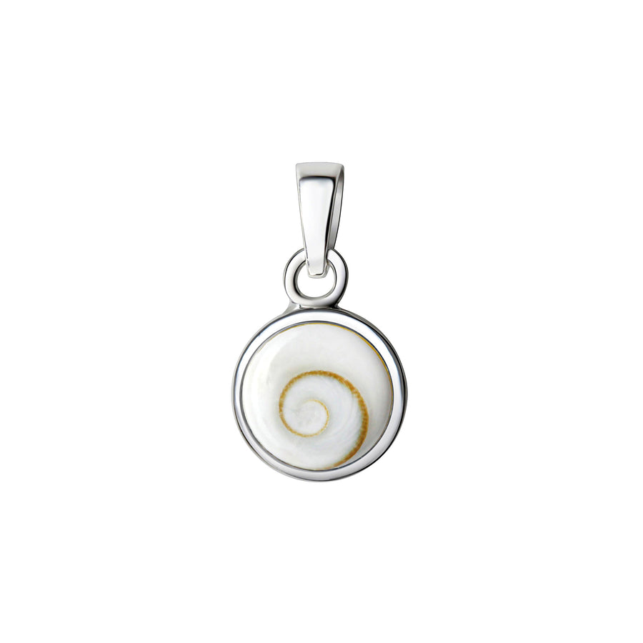 Anhänger 925/- Sterling Silber Muschel weiß