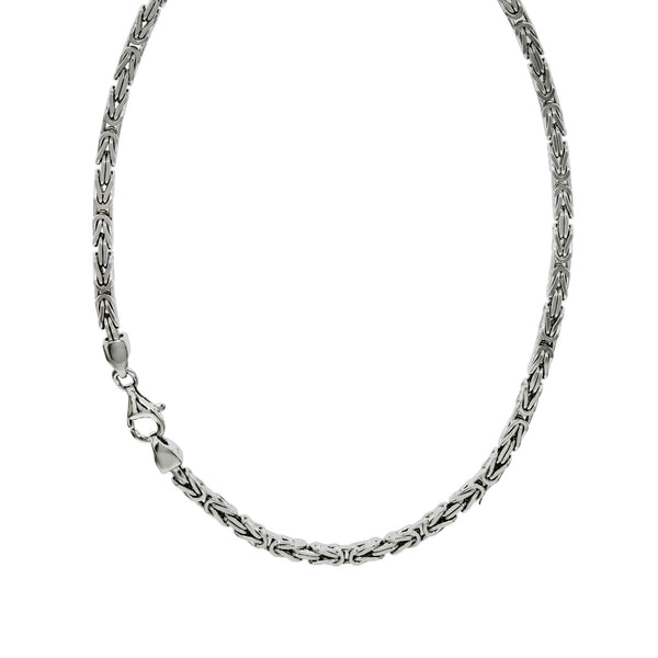 Collier 925/- Sterling Silber Königskette 90 cm