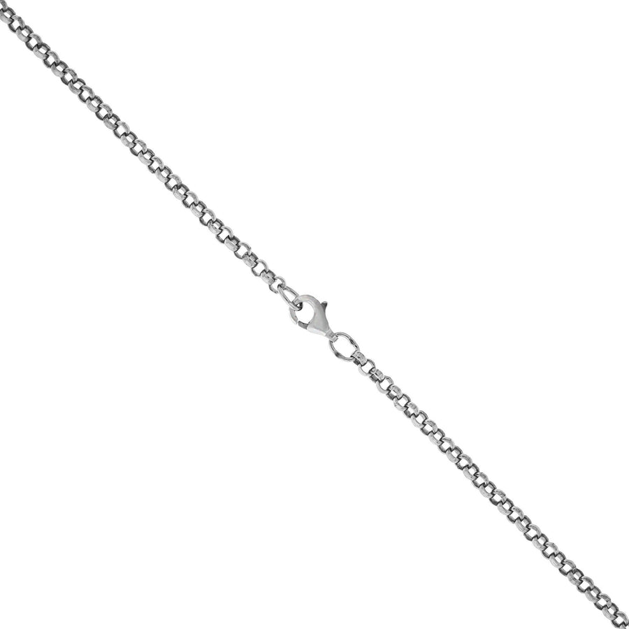 Collier 925/- Sterling Silber rhodiniert Erbskette