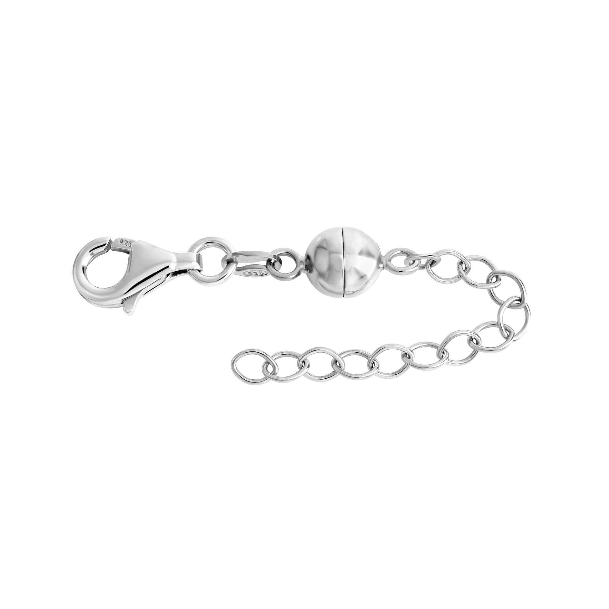 Magnetschließe 925/- Sterling Silber rhodiniert