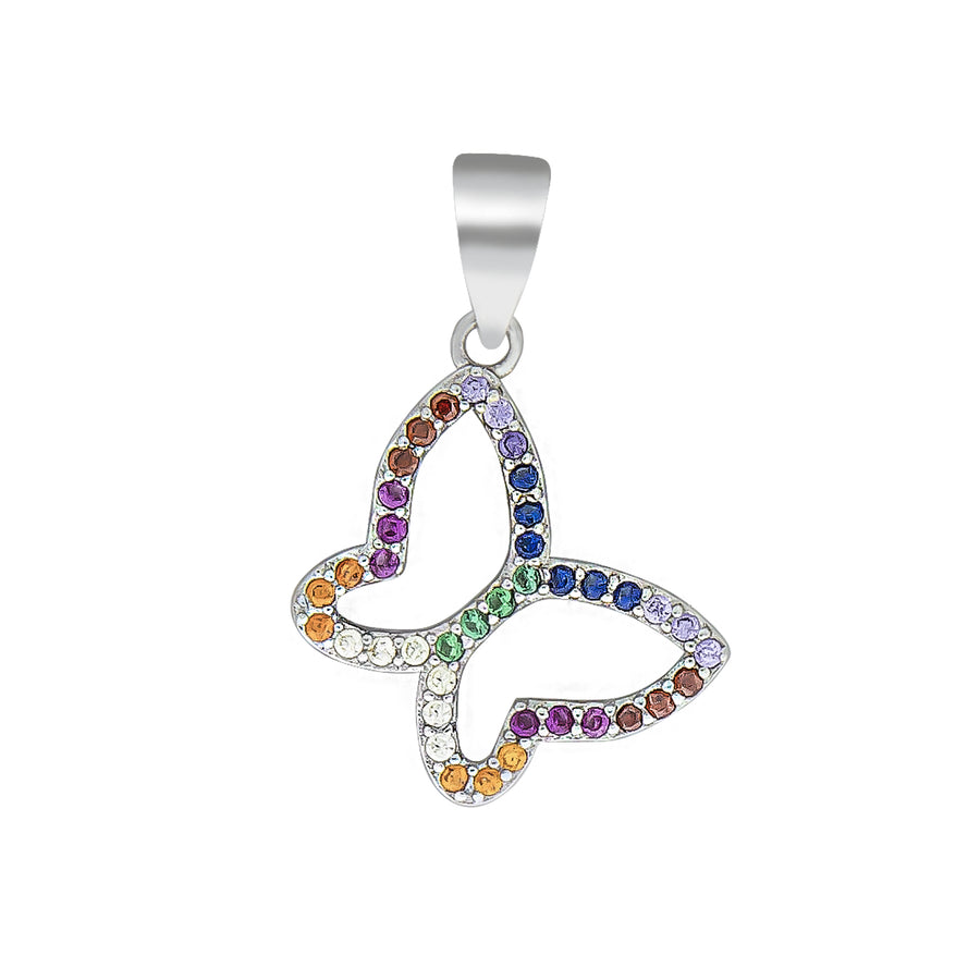 Anhänger Motiv Schmetterling 925/- Sterling Silber rhodiniert