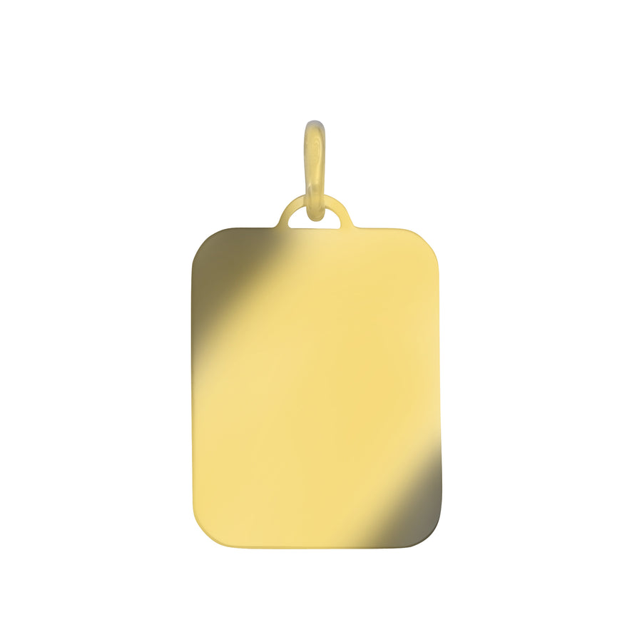 Anhänger Goldplatte glanz/matt