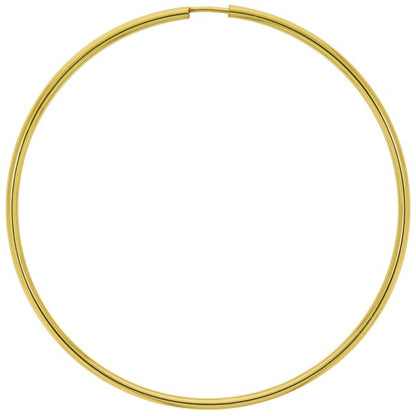 Hoop earrings 333/- yellow gold shiny 60 mm
