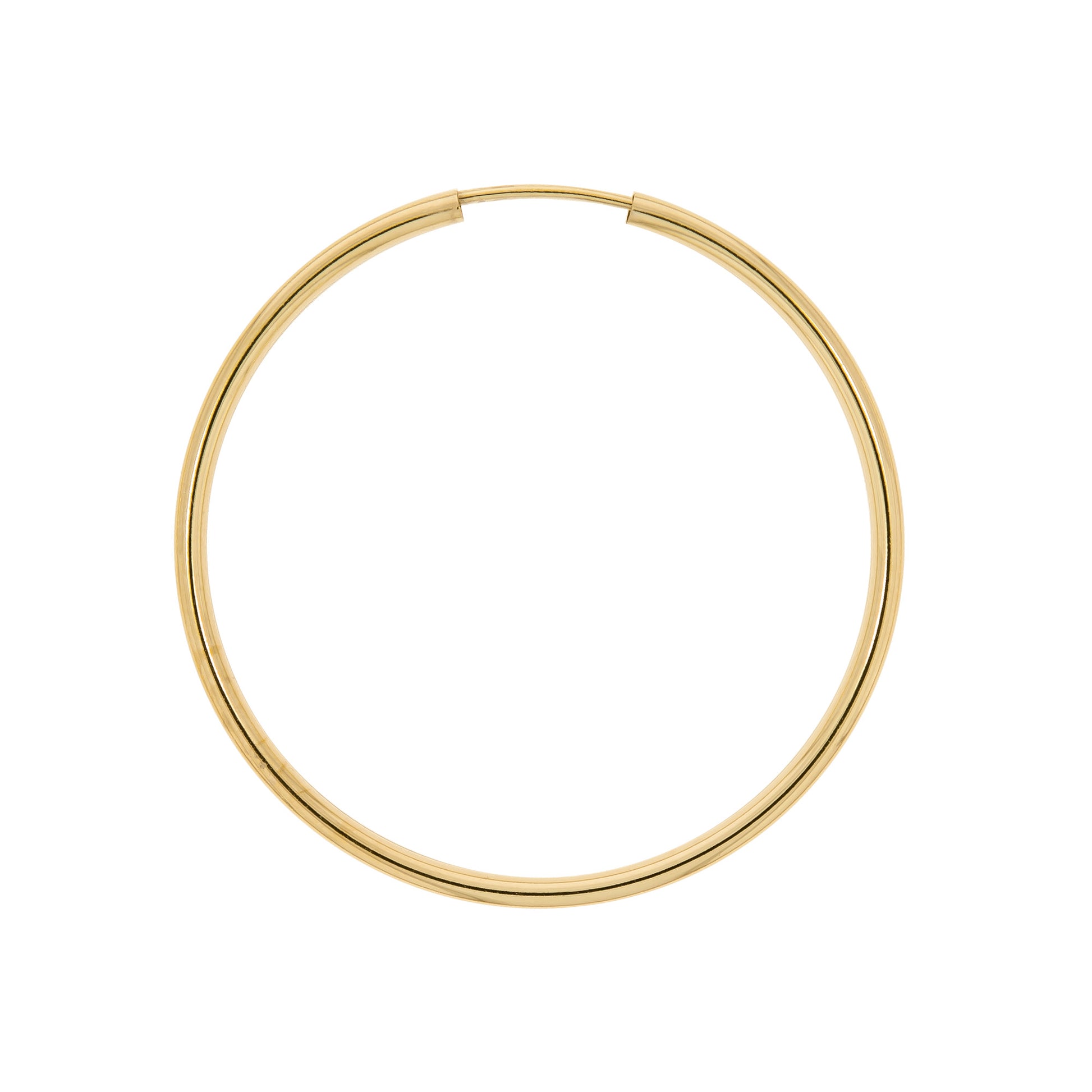 Creolen 585/- Gelbgold glanz 40 mm