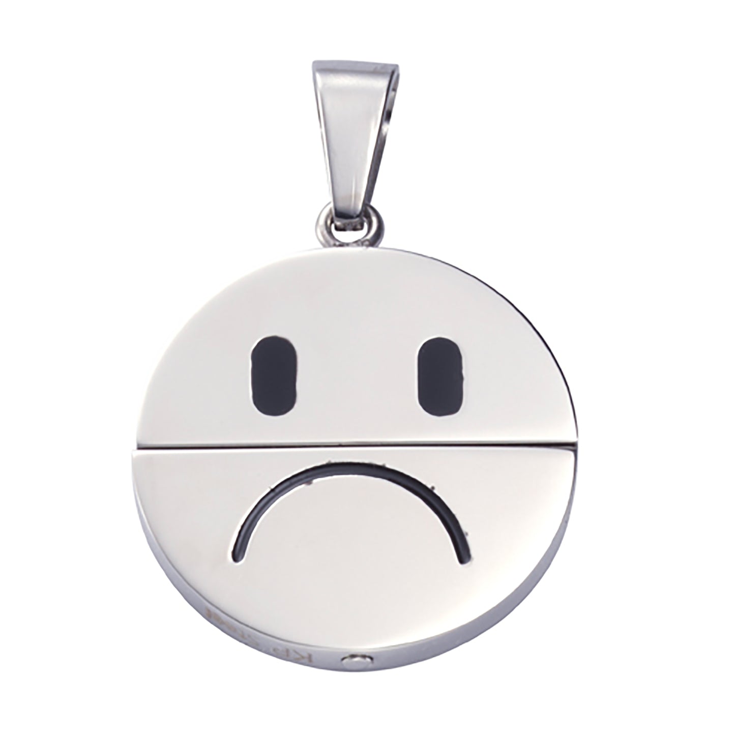 Anhänger Edelstahl Smiley