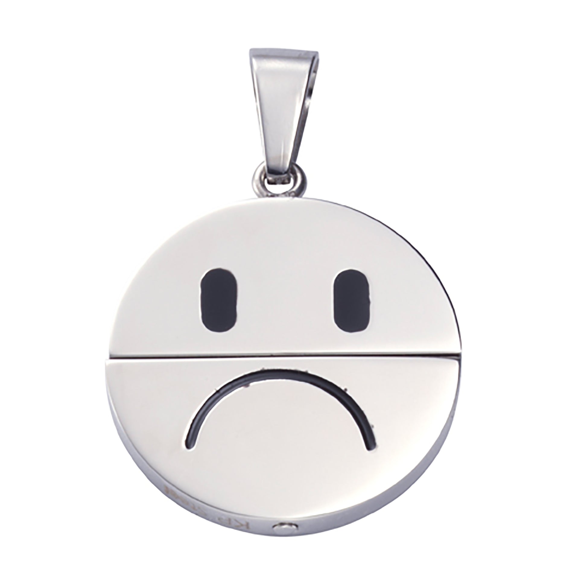 Anhänger Edelstahl Smiley