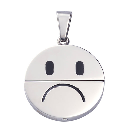 Anhänger Edelstahl Smiley