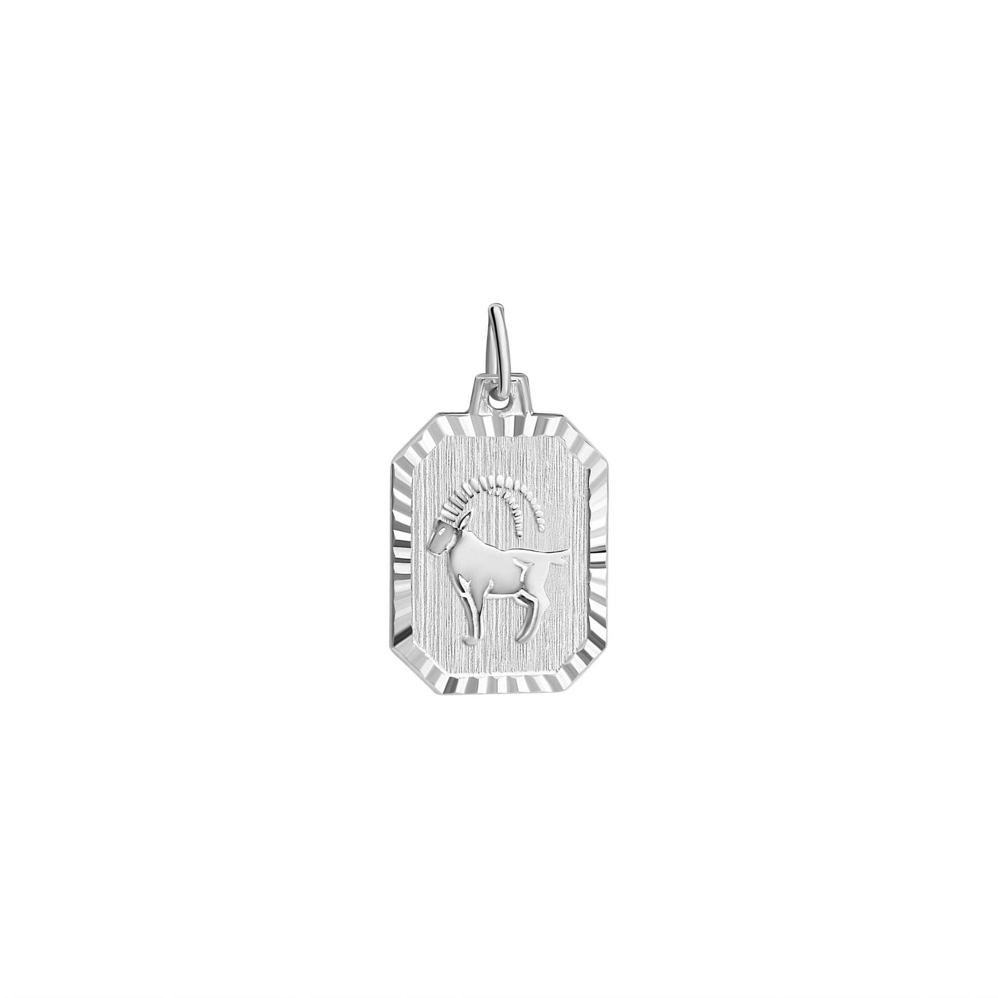 Anhänger Sternzeichen Steinbock 925-Sterling Silber rhodiniert