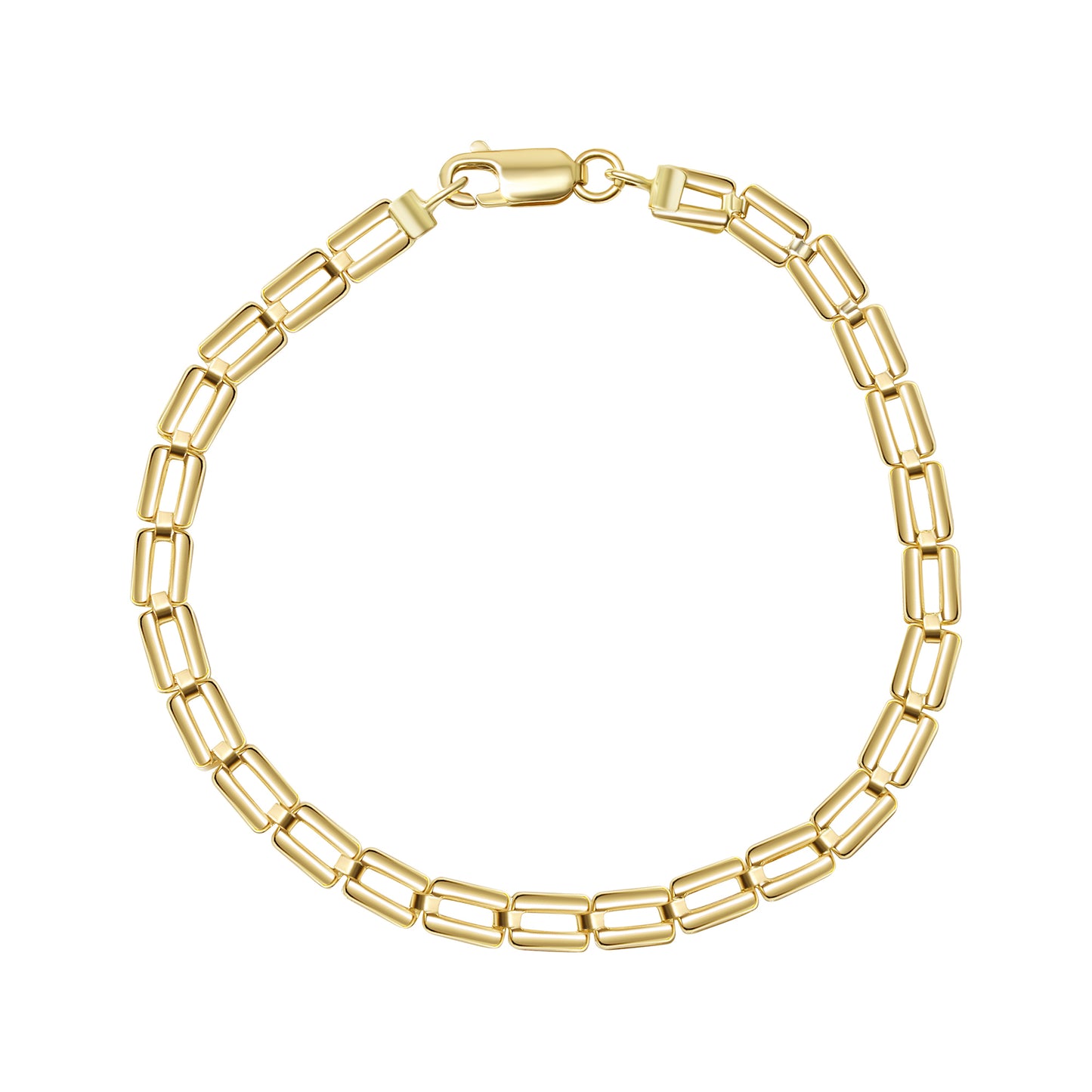 Armband Gold 375 mit Karabinerverschluss 19cm lang