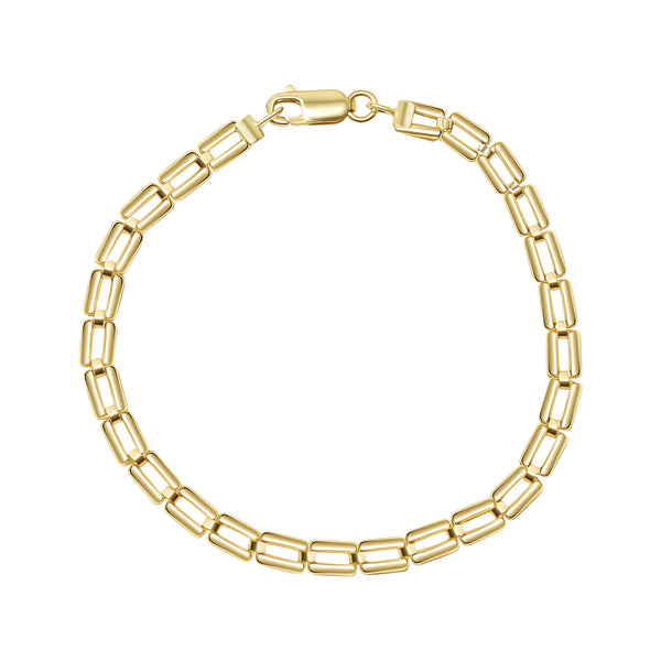 Armband Gold 375 mit Karabinerverschluss 19cm lang