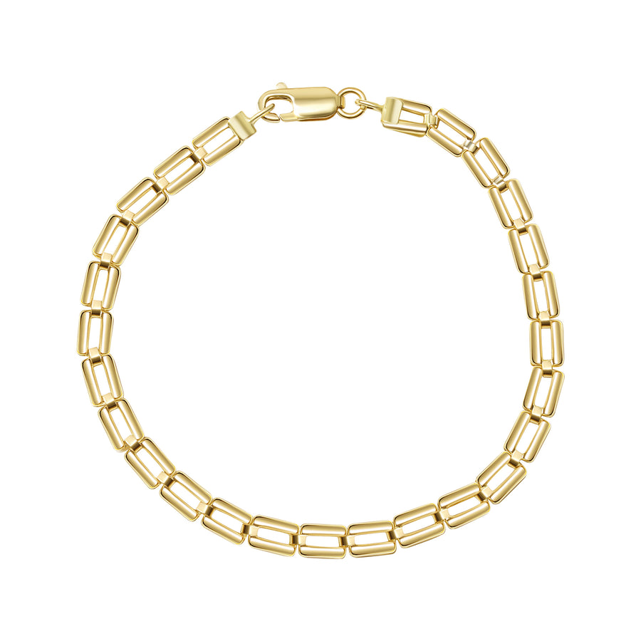 Armband Gold 375 mit Karabinerverschluss 19cm lang