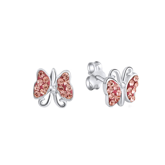 Ohrringe 925 Sterling Silber Schmetterling