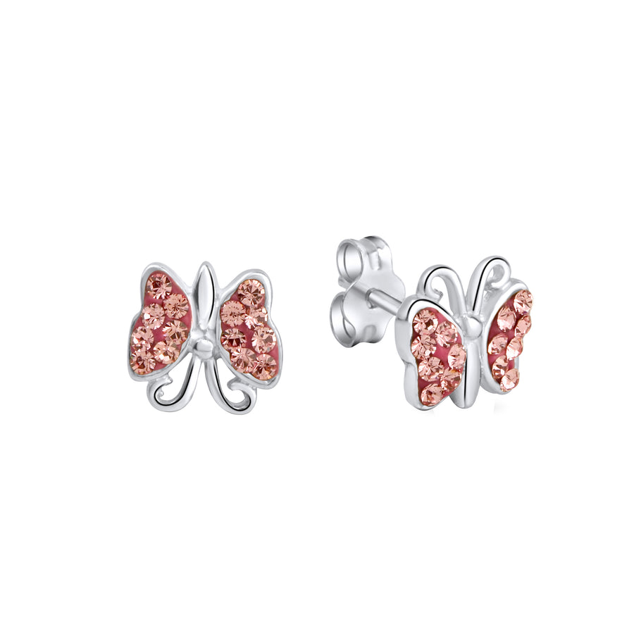 Ohrringe 925 Sterling Silber Schmetterling