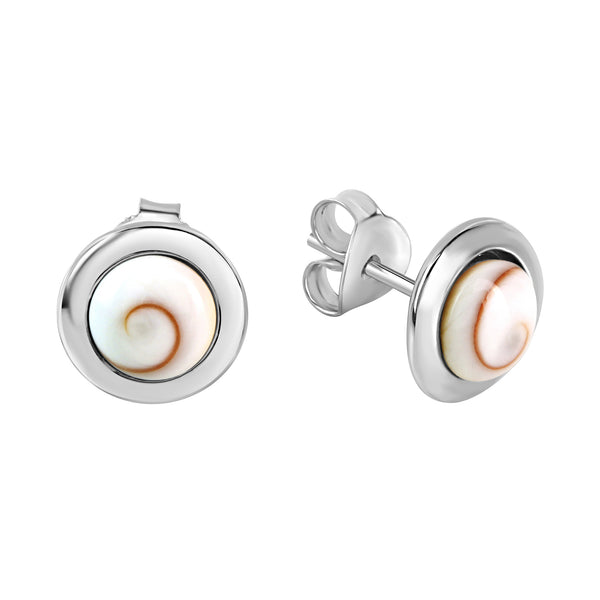 Conchiglia Ohrstecker – 925 Sterlingsilber mit Muschel