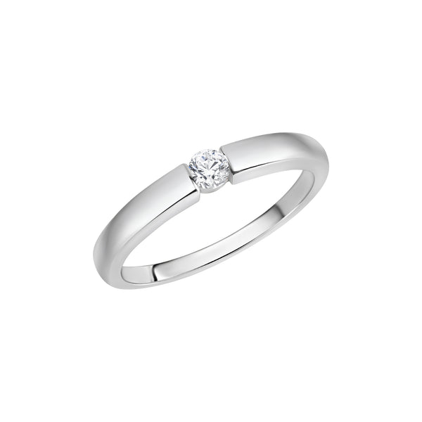 Dolce Ring aus 925 Silber rhodiniert mit Zirkonia
