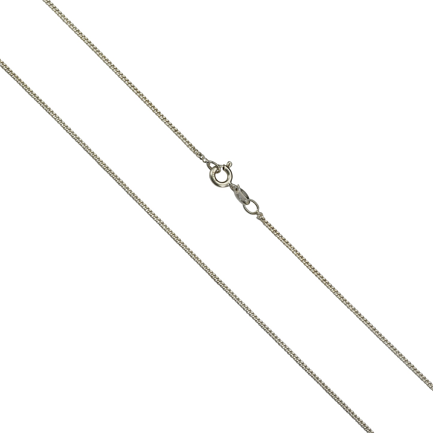 Kette 925 Sterling Silber rhodiniert Panzerkette 50cm