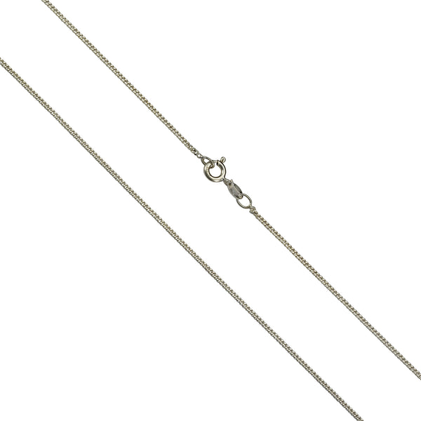 Kette 925 Sterling Silber rhodiniert Panzerkette 50cm