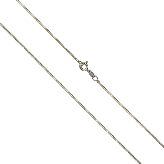 Kette 925 Sterling Silber rhodiniert Panzerkette 40cm