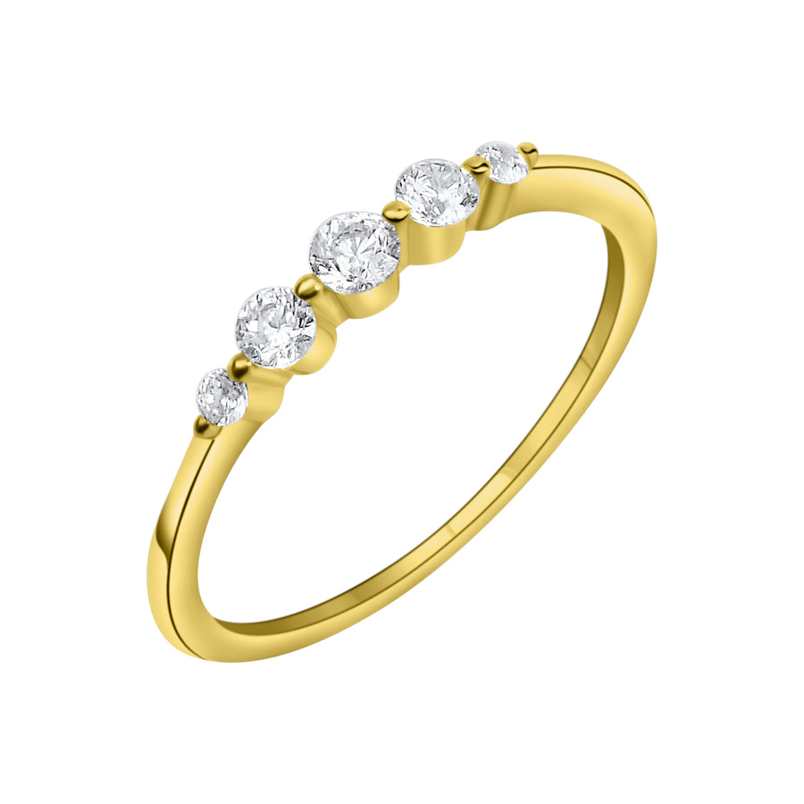 Rebecca Ring – 375 Gelbgold mit Zirkonia