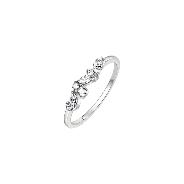 Ottavia Ring aus 375 Weißgold mit Zirkonia