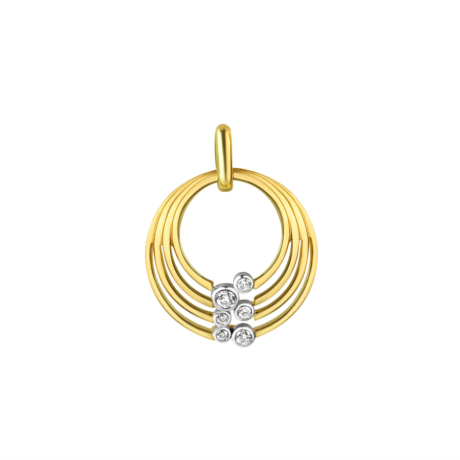 Anhänger 925/- Sterling Silber vergoldet bicolor