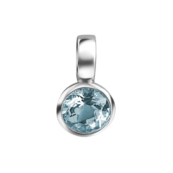 Anhänger 925/- Sterling Silber rhodiniert synth. Spinell