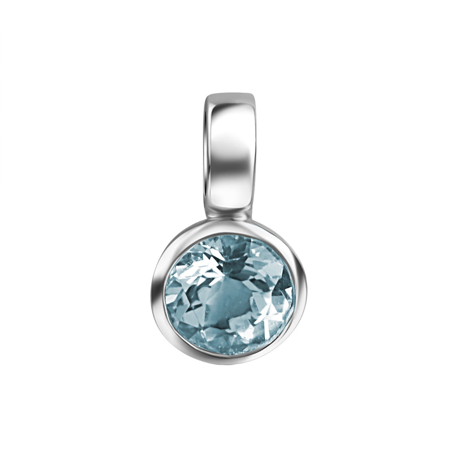 Anhänger 925/- Sterling Silber rhodiniert synth. Spinell