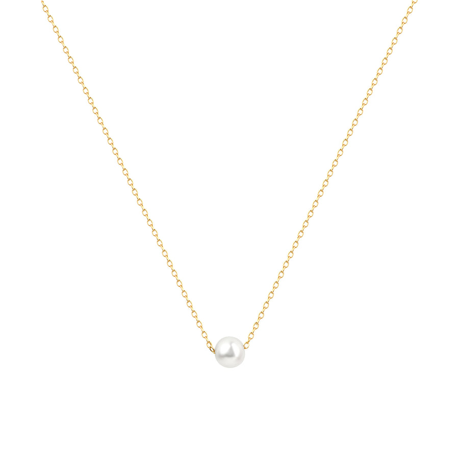 Kette 925/- Sterling Silber vergoldet Perle
