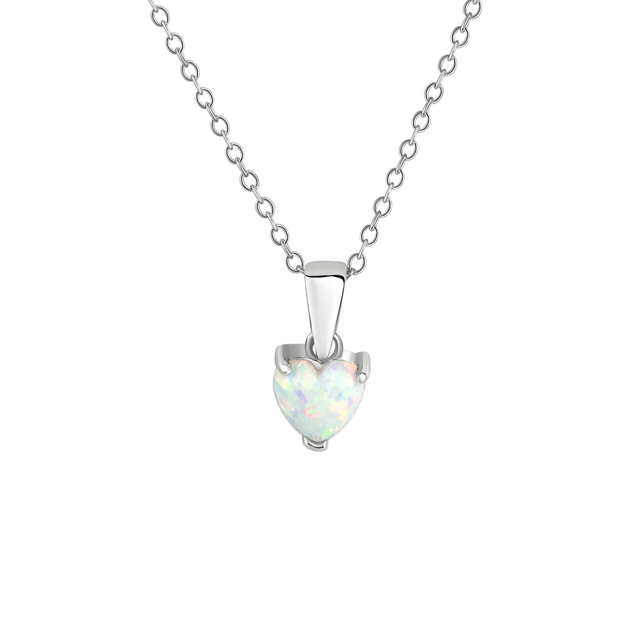 Anhänger mit Kette 925/- Sterling Silber rhodiniert Opal