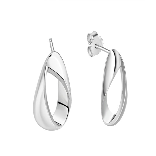 Ohrhänger 925/- Sterling Silber rhodiniert glanz