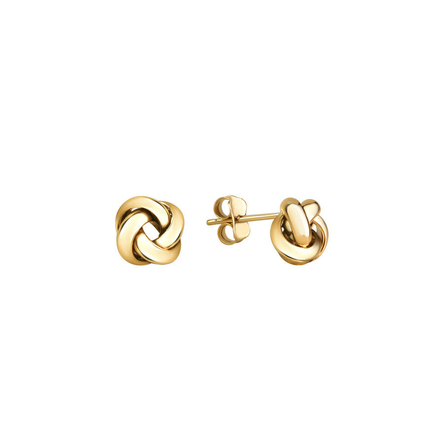 Ohrstecker 375/- Gelbgold glanz Knoten