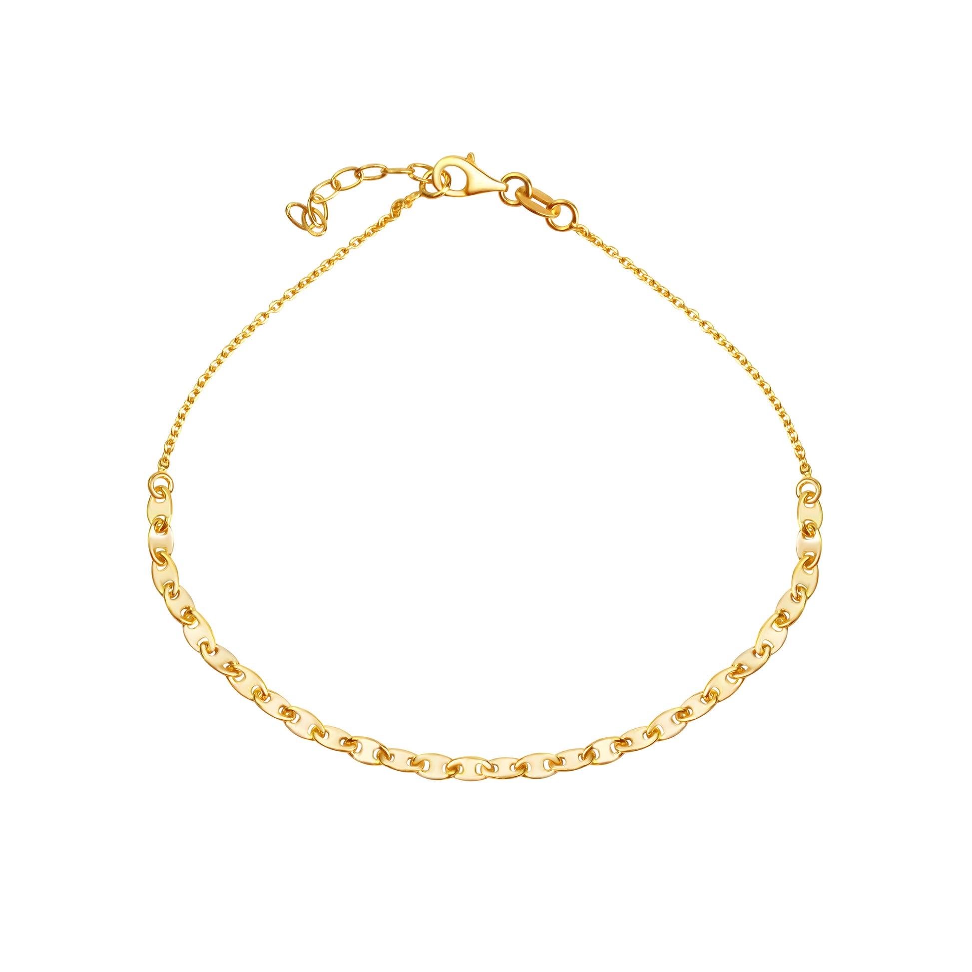 Fusskette 925/- Sterling Silber vergoldet