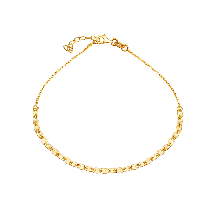Fusskette 925/- Sterling Silber vergoldet