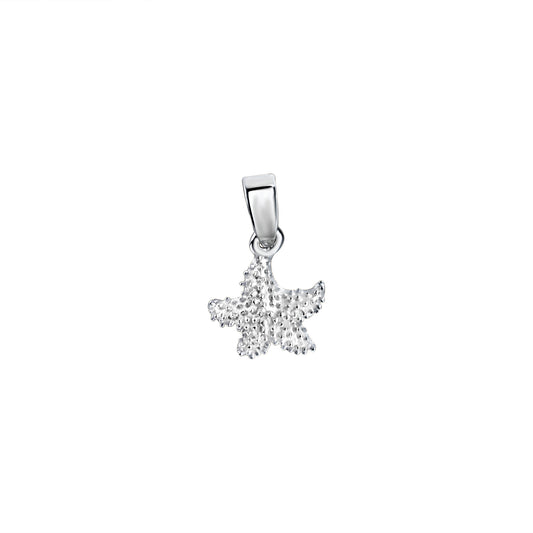 Anhänger 925/- Sterling Silber rhodiniert Seestern